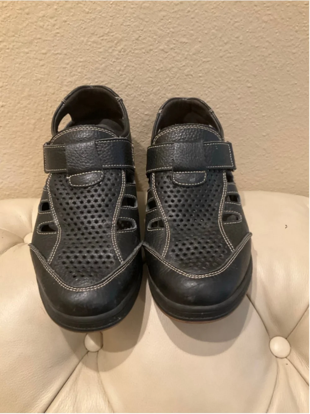 CALTO Men's Fisherman Invisible Height Increasing Elevator Shoes Sandals Size 6
